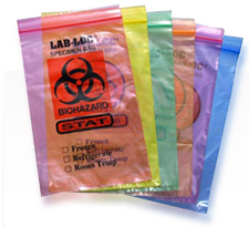 3-Wall Style Lab Specimen Transfer Bag