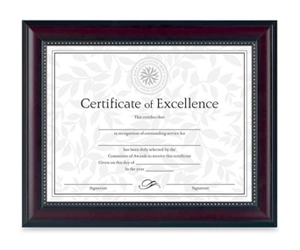 Certificates Posters Frames Signs