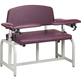 Clinton™ 66000B Lab X Series Bariatric Blood Drawing Chair with Padded Arms