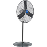 Global Industrial™ 30 Oscillating Pedestal Fan, 3 Speed, 8775 Cfm, 220W, 1/3 Hp, 1 Phase, Gray