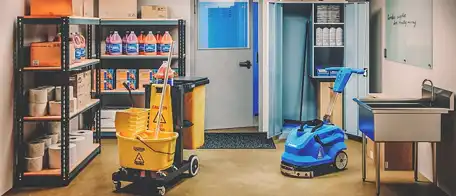Janitorial Supply Closet and Facility Maintenance Storage Essentials