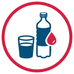 Drink water regularly to stay hydrated—don’t wait until you feel thirsty.