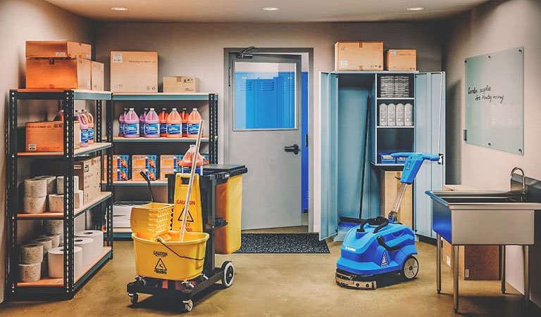 Janitorial Supply Closet and Facility Maintenance Storage Essentials