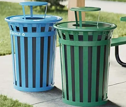 Trash Cans & Recycling Bins