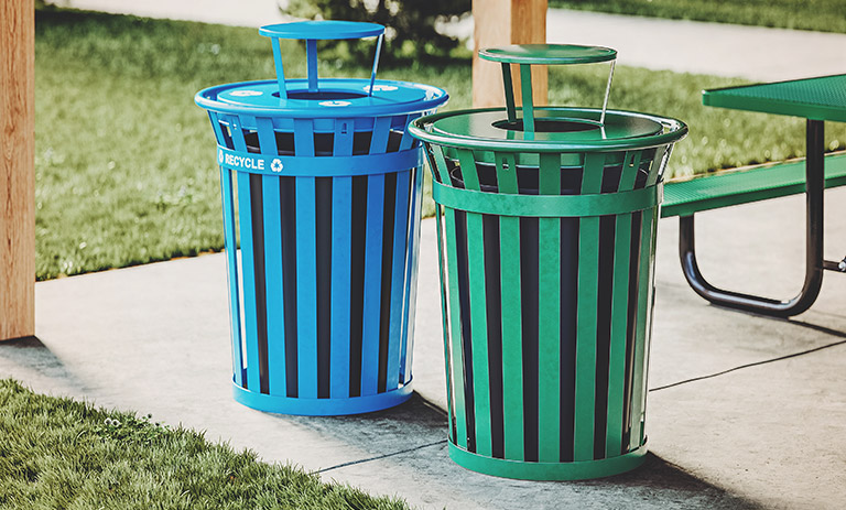 Trash & Recycling Containers