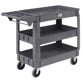 Flat CARTS Commercial Plastic Stock Cart Material Handling Used Store Fixtures 